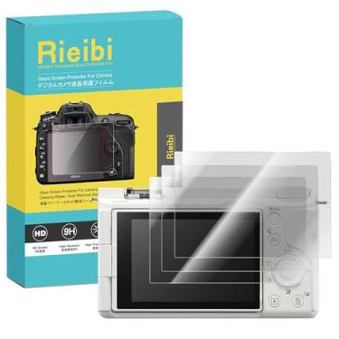 Imagem de Rieibi Protetor de tela compatível com Sony Alpha ZVE10 II, filme de vidro temperado para câmera sem espelho Alpha ZVE10 II/ZV-E10 II, película protetora ultrafina de 0,25 mm, dureza 9H