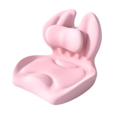 Imagem de harayaa Almofada de assento almofadas de coccyx portátil espuma de espuma ergonômica Cadeir, Rosa