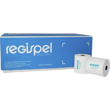 Imagem de Bobina Térmica para Relógio de Ponto 57MM X 80M Branca 48G - Caixa com