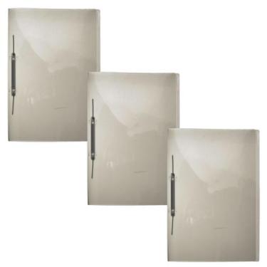 Imagem de Pasta Grampo Trilho Plástica Oficio Cristal - Colorida ACP Classificad