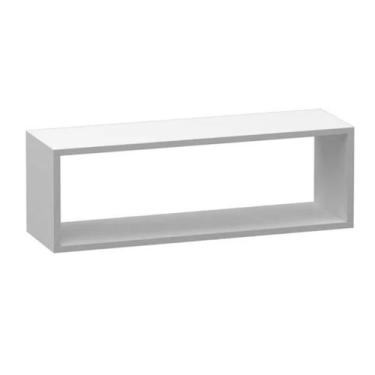 Imagem de Nicho retangular 70x20x20 branco para escritorio sala quarto decoração