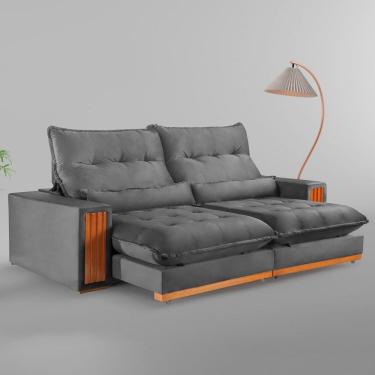 Imagem de Sofá Retrátil e Reclinável 4 Lugares 290cm Santorini