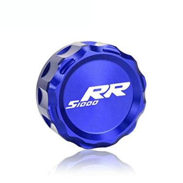 Imagem de Acc-Creativity Tampa de óleo para tanque de combustível de óleo de freio traseiro de motocicleta compatível com BMW S1000RR S1000R S1000XR (S1000RR, azul)