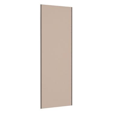 Imagem de Porta De Correr Closet 80cm Com Puxador Perfil Champagne E Kit Ferragem Prime Luciane Móveis Connect