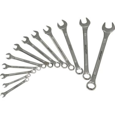 Imagem de Kit Chave Combinada Com 12 Chaves De 6 A 22Mm Brasfort