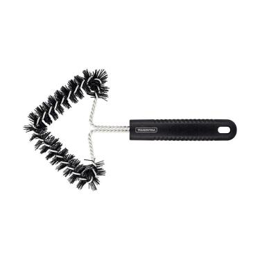 Imagem de Escova Para Grelha Churrasco Com Estrutura De Aço Inox Com Cerdas De Nylon E Cabo De Poli