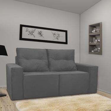 Imagem de Sofá 2 Lugares Onix 1,80m Para Sala Confortavel Sued Herrero Cor:cinza