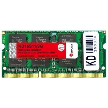 Imagem de Memoria Notebook Ddr3 8gb Pc1600 Keepdata Kd16s11 8g