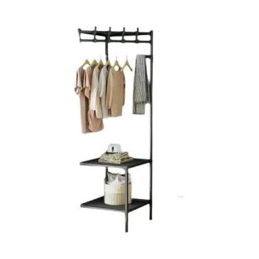 Imagem de Rack De Roupas De Canto Do Quarto Multi-camada Mesa De Cabeceira Cabid