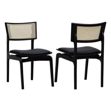 Imagem de Kit 2 Cadeiras Apollo Madeira Maciça Encosto Telinha Assento Anatômico