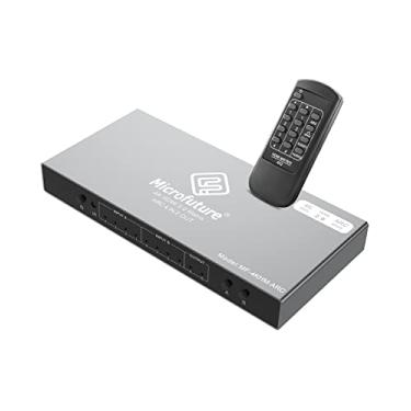 Imagem de MICROFUTURE Comutador De Matriz Hdmi 4X2 Ver.2024 4K A 60/2K 144 Polegadas Hdr10 E Dobly Vision Arc/Spdif 5.1 Canais, Escalador Para 1080P, Hdcp 2.2 18 Gbps, Divisor 2.0B 4 Entradas 2 Saídas Com Con