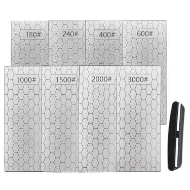 Imagem de ceilyweli Pedra De Amolar Diamante Para 6 Peças Facas Cozinha Cegas (Conjunto A)