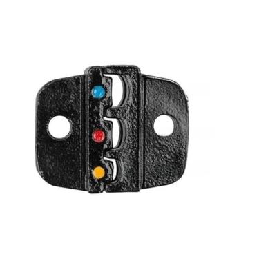 Imagem de Ferramenta de Mandíbula Crimpadora de Fio Alicate Crimpador Compacto Prensa Mandíbulas Intercambiáveis ​​de Alta Precisão para Blocos Terminais AWG Alicates de Crimpagem Virola