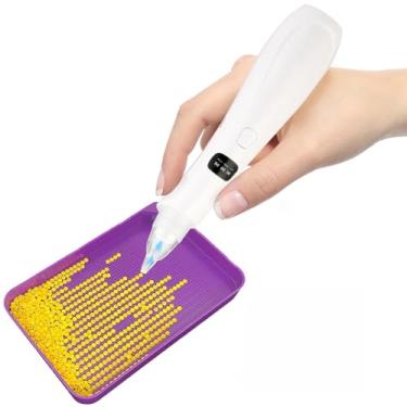 Imagem de Caneta de pintura de diamante elétrica com sucção ajustável, bomba de vácuo sem fio, ferramenta de arte DIY