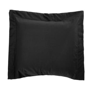 Imagem de Porta Travesseiro 150 fios Bell Preto Vilela Enxovais 1 peça, Preto