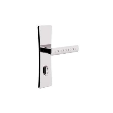 Imagem de Fechadura 3f - roseta quadrada 740e77755cr cil 55  externa cromada - F