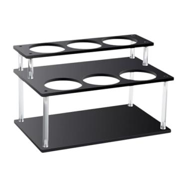 Imagem de FytStycale Suporte para garrafas de xarope de café, suporte para condimentos, elegante, moderno, mesa de cozinha, economizador de espaço, para garrafas de vinho