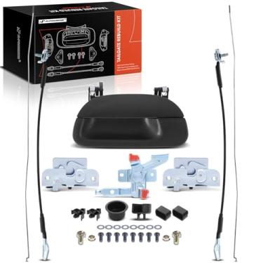 Imagem de A-Premium Kit de reconstrução de hardware de porta traseira de 34 peças compatível com Ford F-150 1997-2003, F-150 Heritage 2004, F-250/F-350 Super Duty 1999-2002, dobradiça de bucha de cabo de haste
