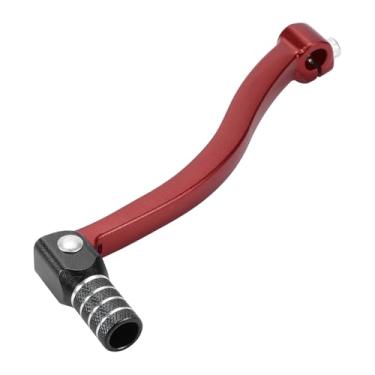 Imagem de INFINAUTO Alavanca de câmbio dobrável de motocicleta para Kayo T6 Liga de Alumínio Pedal Alavanca de Mudança Braço Vermelho Preto com Anel Prateado
