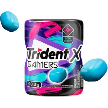 Imagem de Trident X Gamers Acid Berry Explosão de Sabores Intensos 48,3g