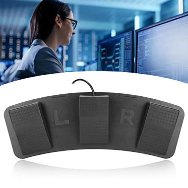 Imagem de Ymiko Pedal de pé USB, USB Triple Foot Switch de Pedal de Chave de Chave Mecânica Multifuncional para Jogar Testes de Fábrica de Jogos