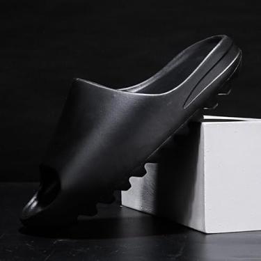 Imagem de Chinelo Nuvem Original Slide Retro 100% EVA tipo yeeze Confortável ortopedico (Preto, BR, Adulto, Numérico, 42)