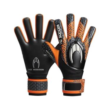 Imagem de Luva de Goleiro HO Soccer Initial Cor: Preto/Laranja Tam:11