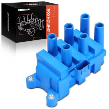 Imagem de A-Premium (azul) Pacote de bobina de ignição do motor compatível com Ford F-150, F-150 Heritage, Mustang, Taurus, E-150, E-250, E-150 Econoline & Mercury Cougar, Monterey, Sable & Mazda B3000, MPV