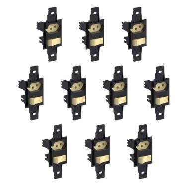 Imagem de Kit 10 Interruptores Paralelos 10A 250Vca Com Tomada 2P + T 20A 6H Weg - Preto