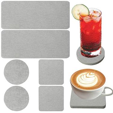 Imagem de Dxspoeny 6 peças de porta-copos de diatomita absorvente de água, saboneteira de cozinha de terra de diatomáceas, suporte de sabão de terra de diatomáceas para balcão de cozinha e banheiro (retângulo