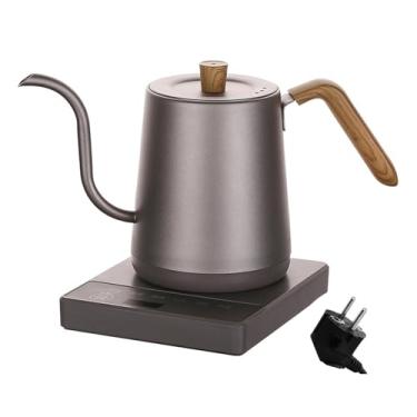 Imagem de Ioensy Chaleira elétrica Gooseneck de 1000 W, controle de temperatura, mantém aquecido por 24 horas, chaleira versátil para casa de chá, restaurante, Cinza