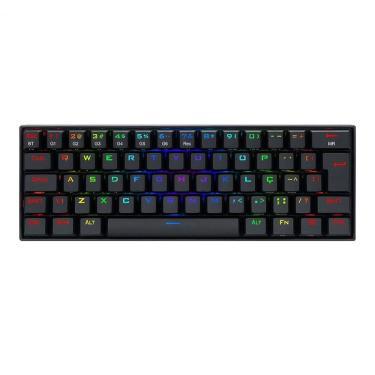 Imagem de Teclado Mecânico Gamer Redragon Draconic, RGB, Bluetooh, 60%, Switch Brown, ABNT, Bluetooth, Preto