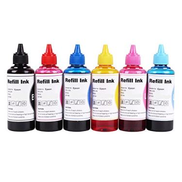 Imagem de CoYlBod Kit de tinta refil de tinta para L800 L805 Artisan 1430 1500w 730 837 835 810 800 725 710 700 600 50 PHOTO1410 1400 RX680 RX595 RX580 R380 R280 R260 R200 R220 R300 para cartuchos recarregáveis