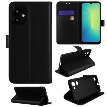 Imagem de Capa Carteira Flip Para Samsung Galaxy A07 Preta - LXL