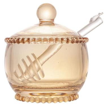 Imagem de Meleira Com Dosador Wolff Pearl - 11,5 X 10,5 Cm Ambar