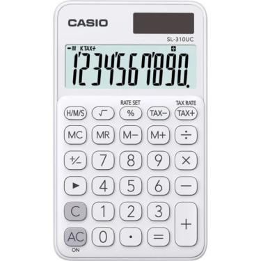Imagem de Calculadora De Bolso 10 Digitos Branca - Sl-310uc-bu-w-dc