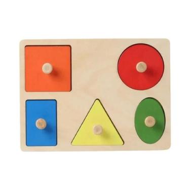 Imagem de Montessori Quebra-cabeça De Madeira Para Bebês, Brinquedos Em Forma De