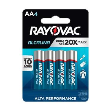 Imagem de Pilha Alcalina Rayovac AA - Cartela com 4 Pilhas