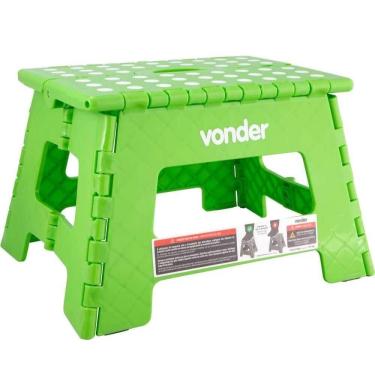 Imagem de Banqueta Plástica Multiuso Dobrável 150KG 220mm  VONDER