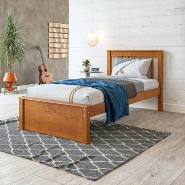 Imagem de Cama Solteiro Inglesa Peseira Fechada Mv Outlet, Mel