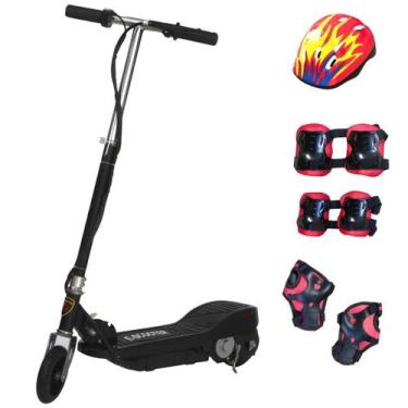 Imagem de Patinete Elétrico 120W Dobrável com Kit de Proteção Motorizado 24V Pre
