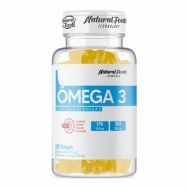 Imagem de Ômega 3 Natural Foods 1000mg – 90 Cápsulas Softgel – Suplemento com EPA e DHA-Unissex