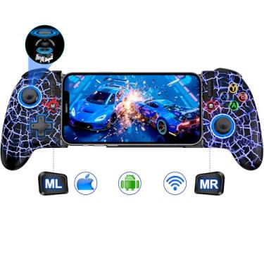 Imagem de LIFUFUTEE for iPhone Game Controller – Compatible with iPhone 16/15 & Android, Mobile Gaming Controller with Hall Triggers/Joysticks, Wireless Phone Controller for Xbox Game Pass, Steam Link & More