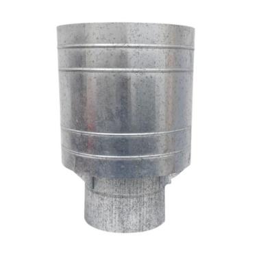 Imagem de Chapéu Canhão Sputnik P/ Duto 6 Polegadas Galvanizado - INOX LAURINDOS