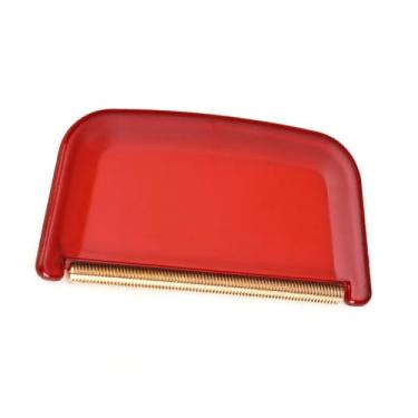 Imagem de Profissional Manual Lint Remover Tecido Shaver com Sharply Cobre Lâmina para Sweater Lã Casaco Malhas Roupas Lint Raspador Casa Travel Essential Plastic Copper 7.5x4cm 1 Peça (Vermelho)