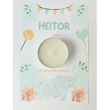 Imagem de Lembrancinha Vela Aromática Artesanal no rechaud para Aniversário, Maternidade, Chá Revelação, Batizado, 1 ano