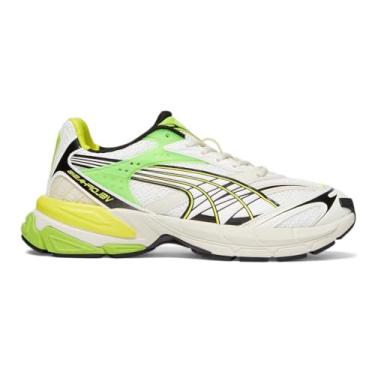 Imagem de PUMA Velophasis Technisch Tênis masculino casual com cadarço - Off White - Tamanho 42