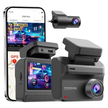 Imagem de DDPAI Z50 Pro Câmera Veicular Frontal e Traseira, Câmera 4K+1080P para Automóveis, WiFi 6 5G Integrado, GPS, Tela 3'' IPS, Visão Noturna AI ISP, Modo Estacionamento de 48H(Sem Cartão SD)