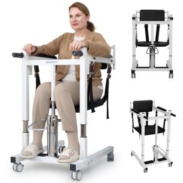 Imagem de Cadeira de transferência para pacientes – Cadeira elevatória dobrável portátil para idosos e adultos com deficiência