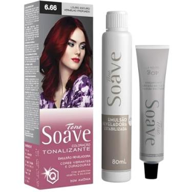 Imagem de Coloração Capilar Tonalizante Sem Amônia Tono Soave Capelli (6.66 Louro Escuro Vermelho Profundo)